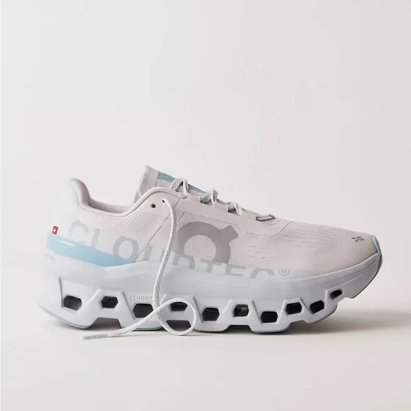 New On Cloudmonster Sneakers Frost Wash Blue Free People - Picture 3 of 8